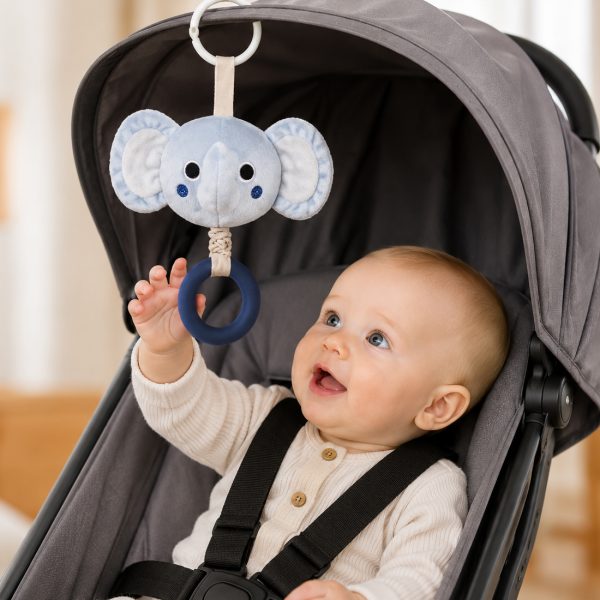 BlueMilo™ Elephant Teether Plush view 3