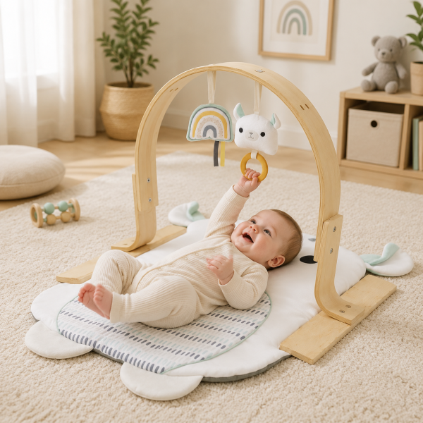 Nordic Whale™ Wooden Baby Activity Gym