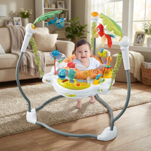 JungleBounce™ 360° Baby Activity Jumper – Explorer Edition