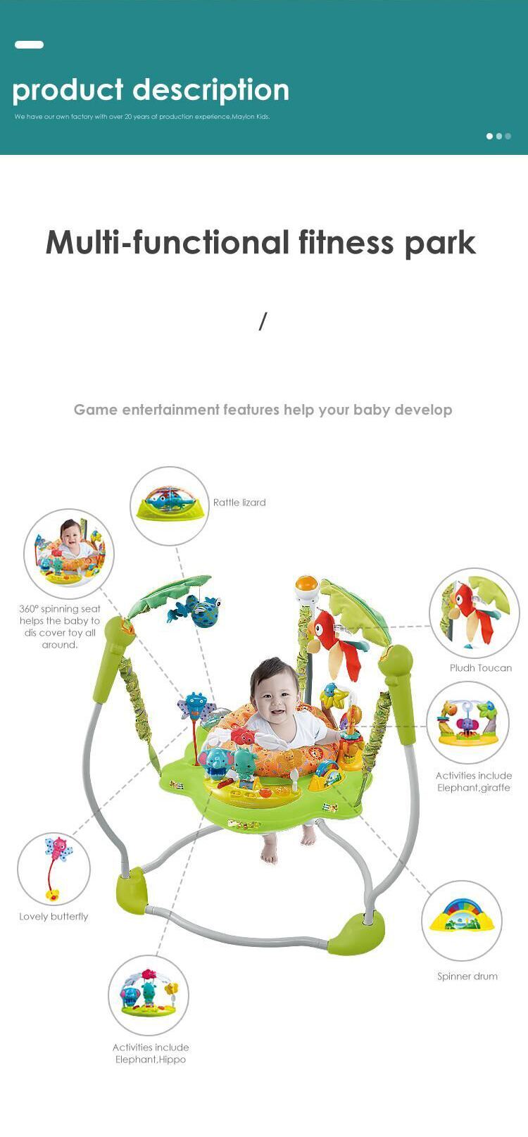 Baby Bouncer Jumper Activity Center view 5