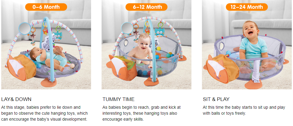 3 in 1 Baby Play Gym With Ocean Balls view 5