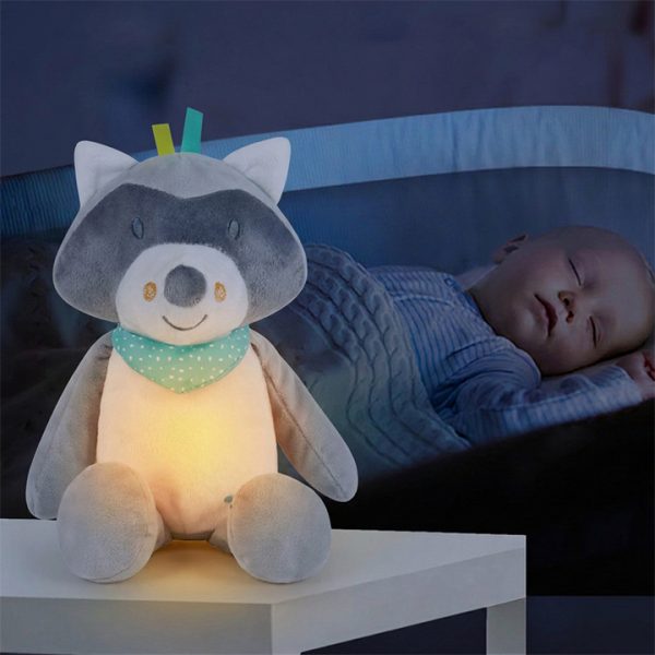 66106-Soother & Night Light-Raccoon view 3