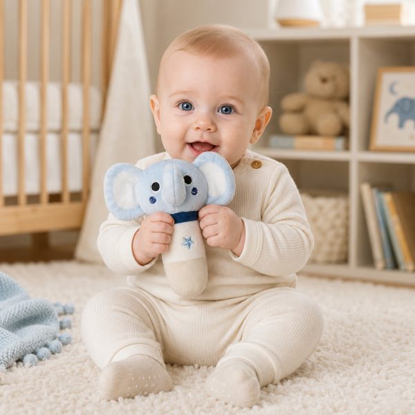 BlueMilo™ Elephant Rattle Plush view 4