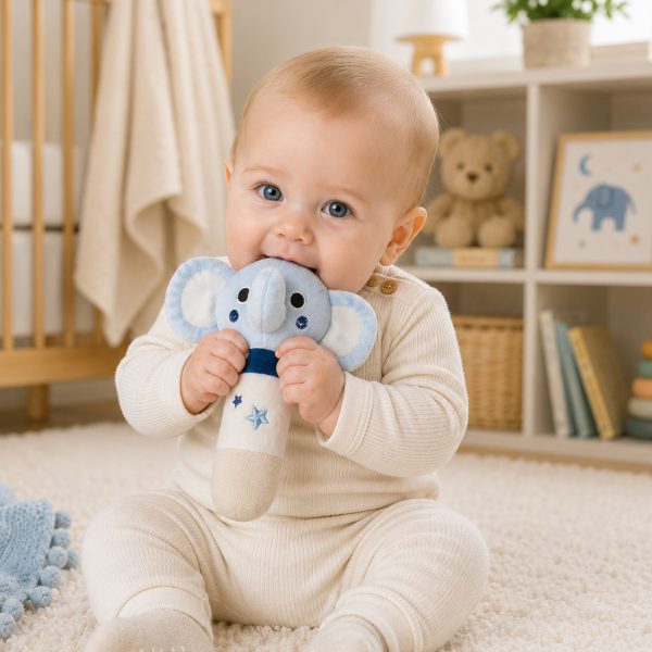 BlueMilo™ Elephant Rattle Plush view 5
